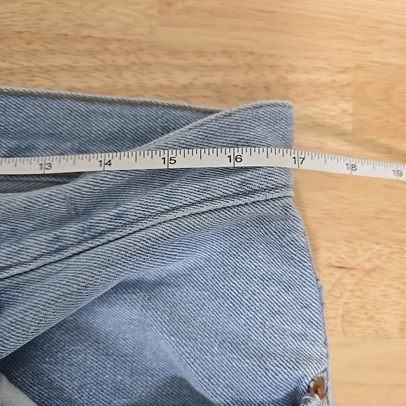 Madewell Baggy Straight Jeans Medium Blue Wash Size 30 Relaxed Fit Denim Casual - Picture 5 of 9